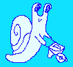 cartoon snail pushing a wheelbarrow